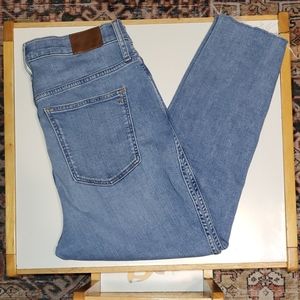 Madewell 10" High Rise Skinny JeansDistressed Raw Hem